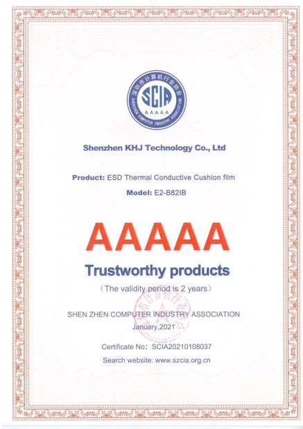 Китай Shenzhen KHJ Technology Co., Ltd Сертификаты